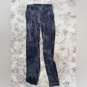 lululemon Black Tie-Dye Align Leggings
